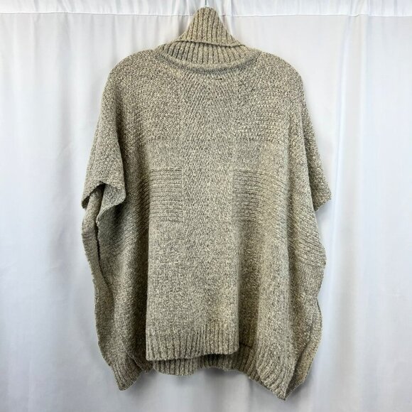 Steve Madden Women’s Poncho Sweater Turtleneck Knit One Size Fits All - Picture 7 of 8